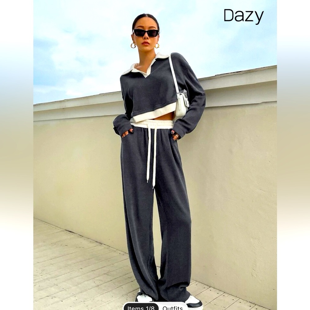 Collard sweat suit set